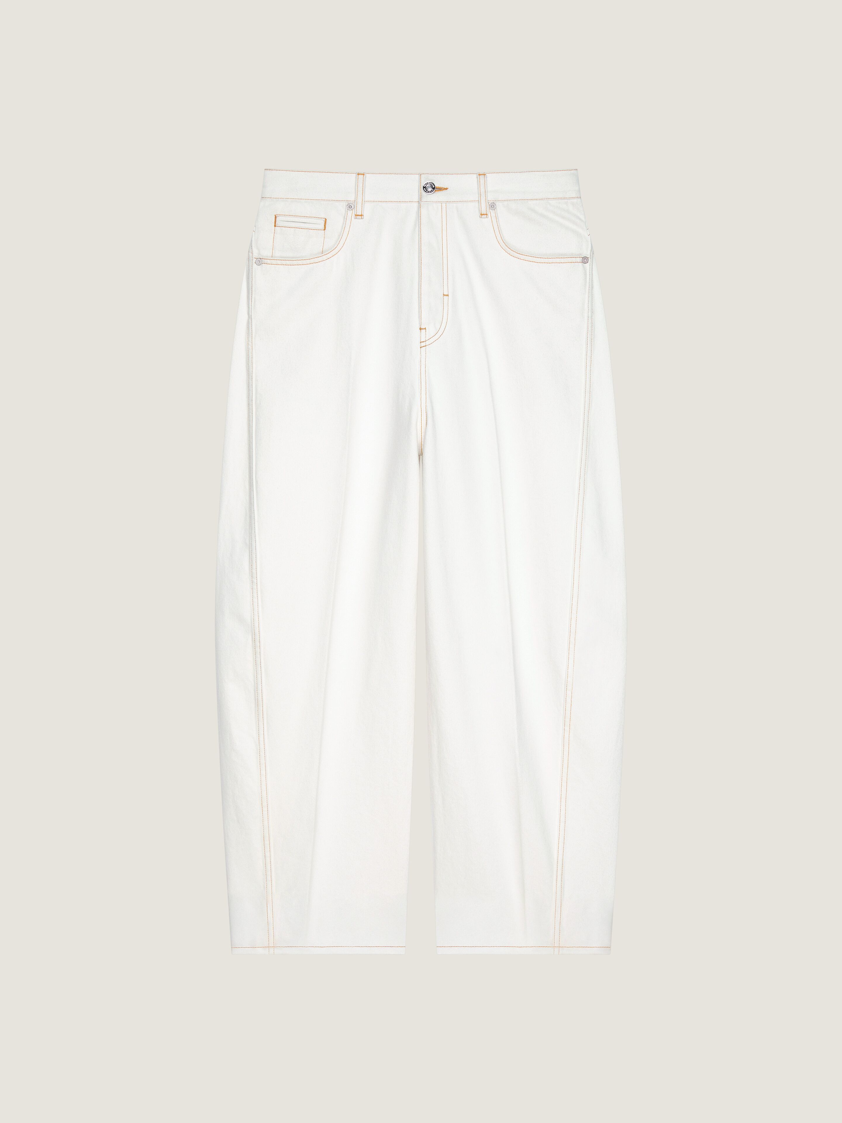 White Couture Seam jeans